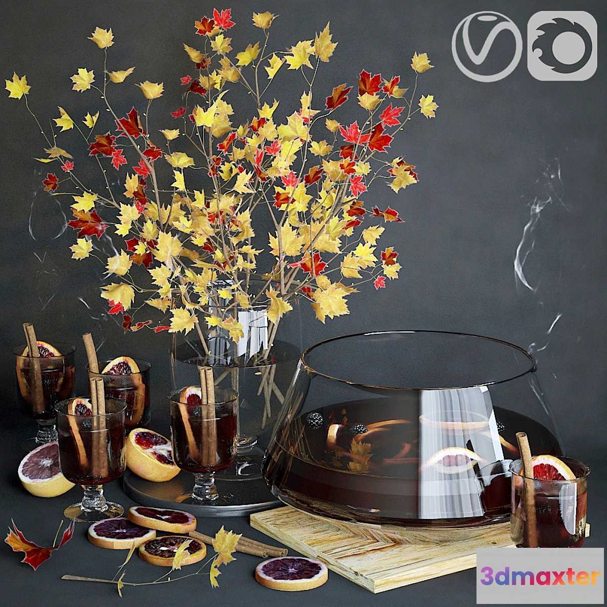 658807 - Kitchen set with mulled wine