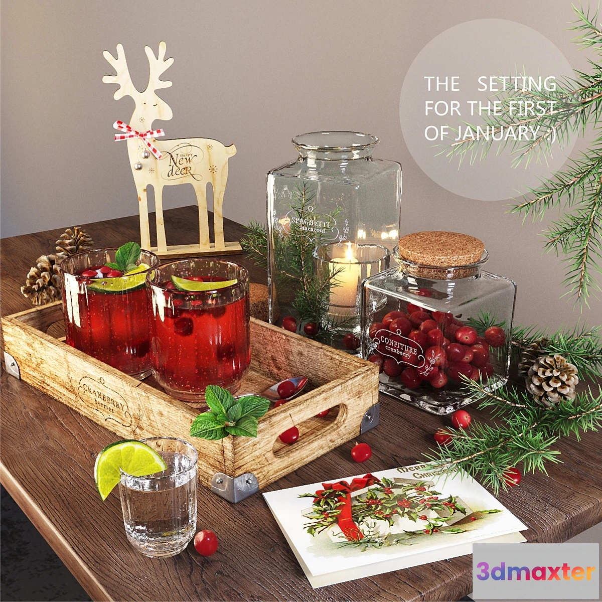 661397 - Cranberry and deer