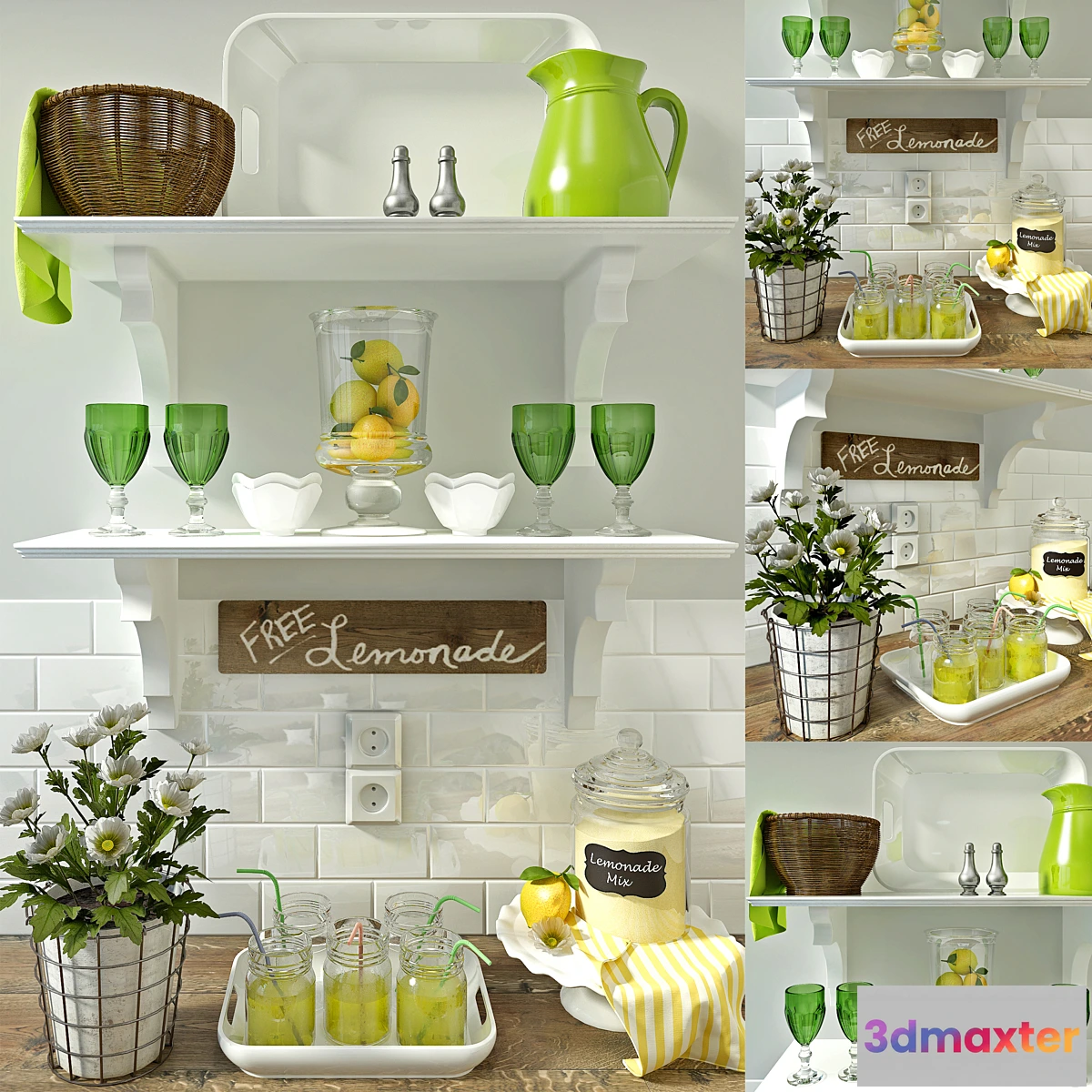 665789 - A set of kitchen decor