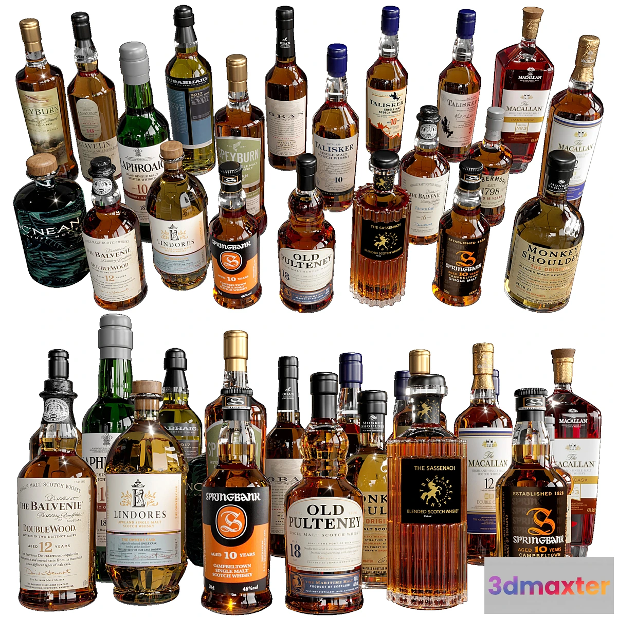 711588 - WHISKEY AND SCOTCH BOTTLE COLLECTION NO4