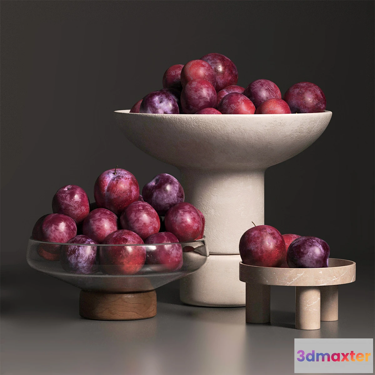 711606 - cherry plum in vases