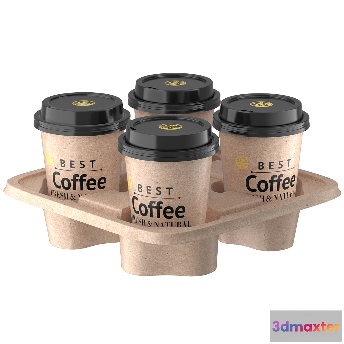 711624 - Coffee cups with cardboard holder