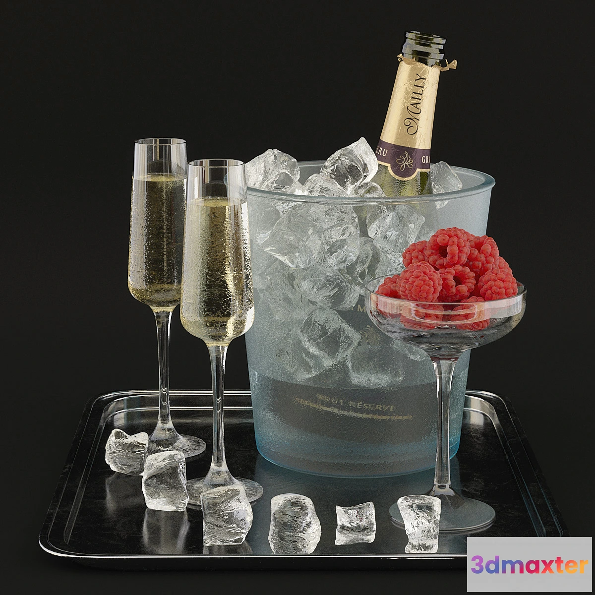 773849 - Champagne with raspberries - No.2