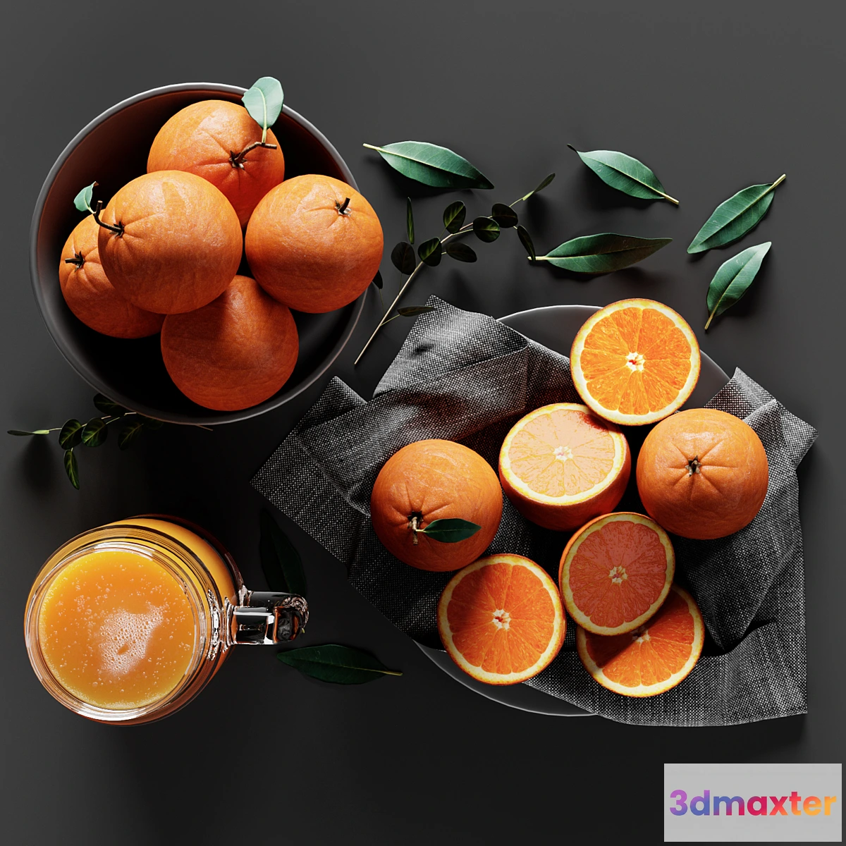 773873 - Table Setting with Oranges and Juice - No.2