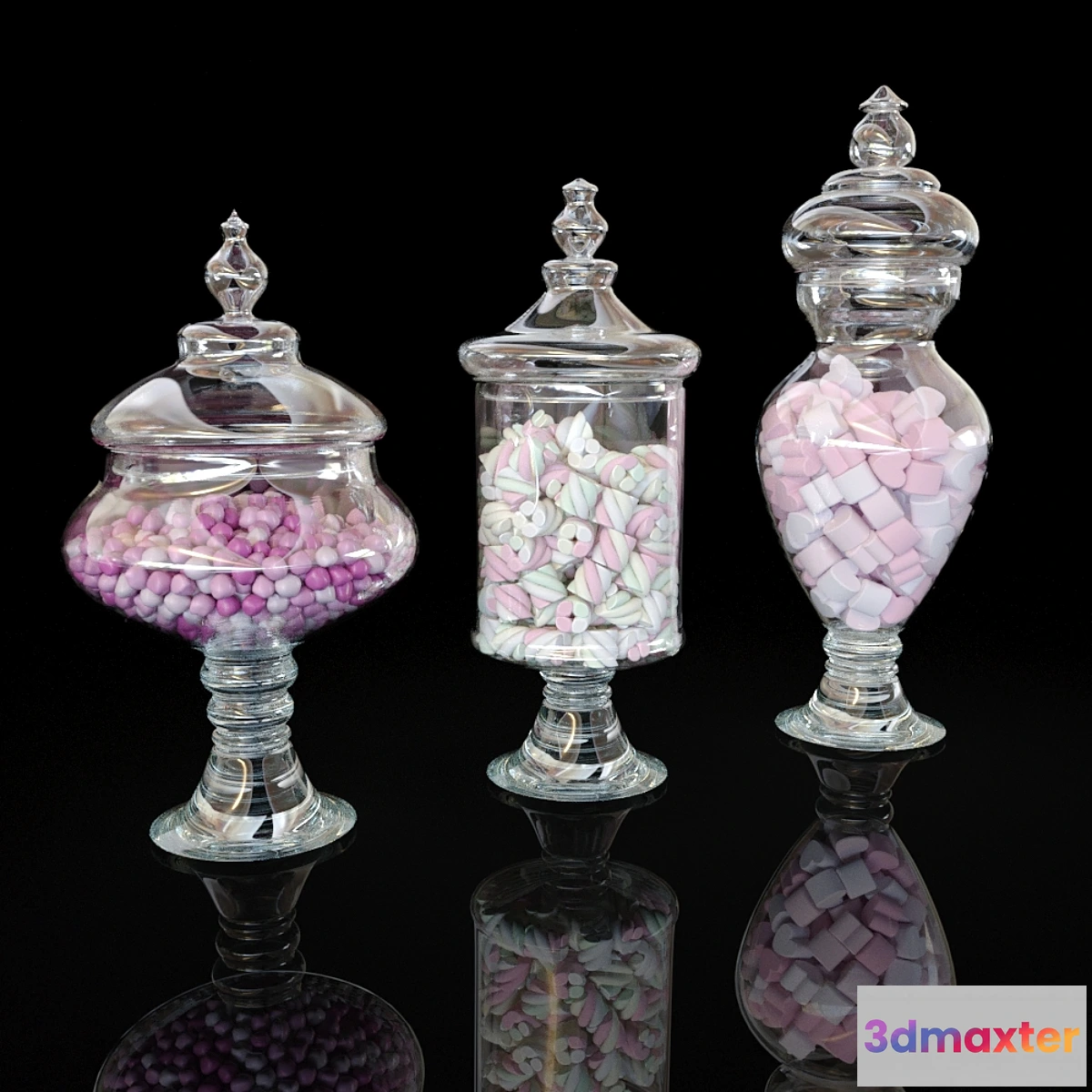 773951 - Glass Jars with Candy