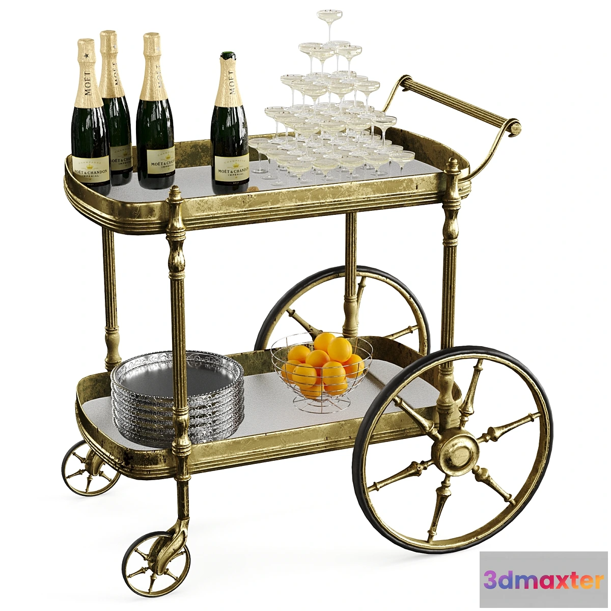 787026 - Bar cart champagne