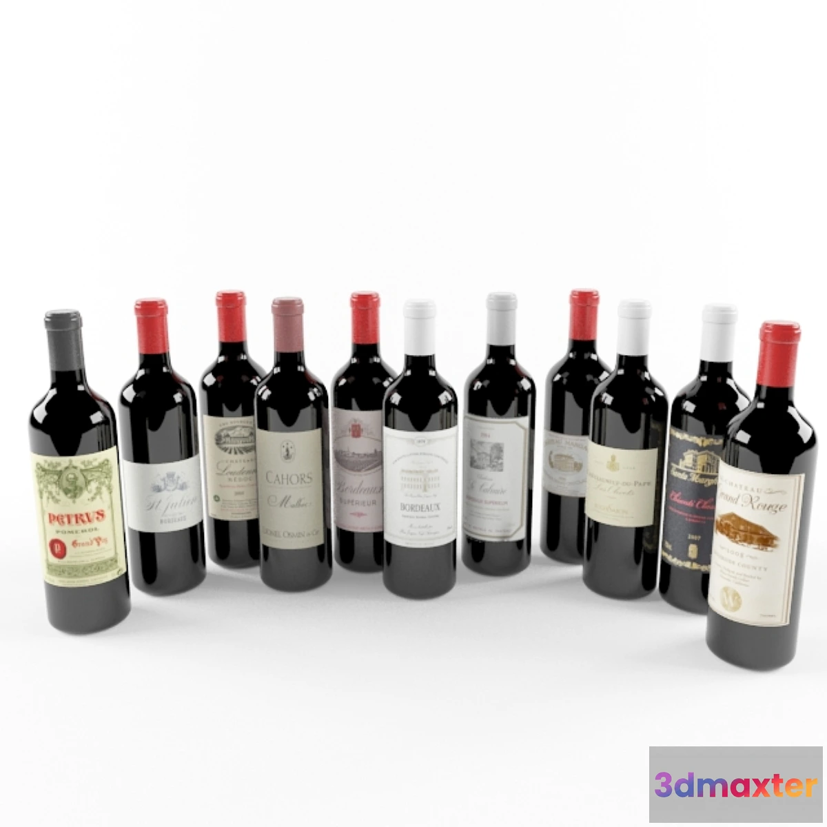 788302 - Wine Bottle (Bordeaux) - No.2