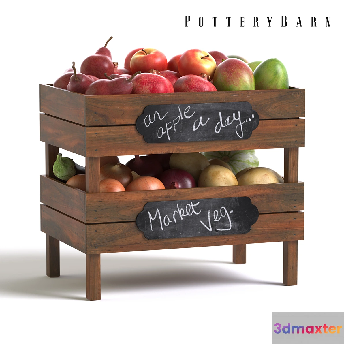 788402 - Pottery Barn Stackable Fruit and Vegetable Crates - No.3