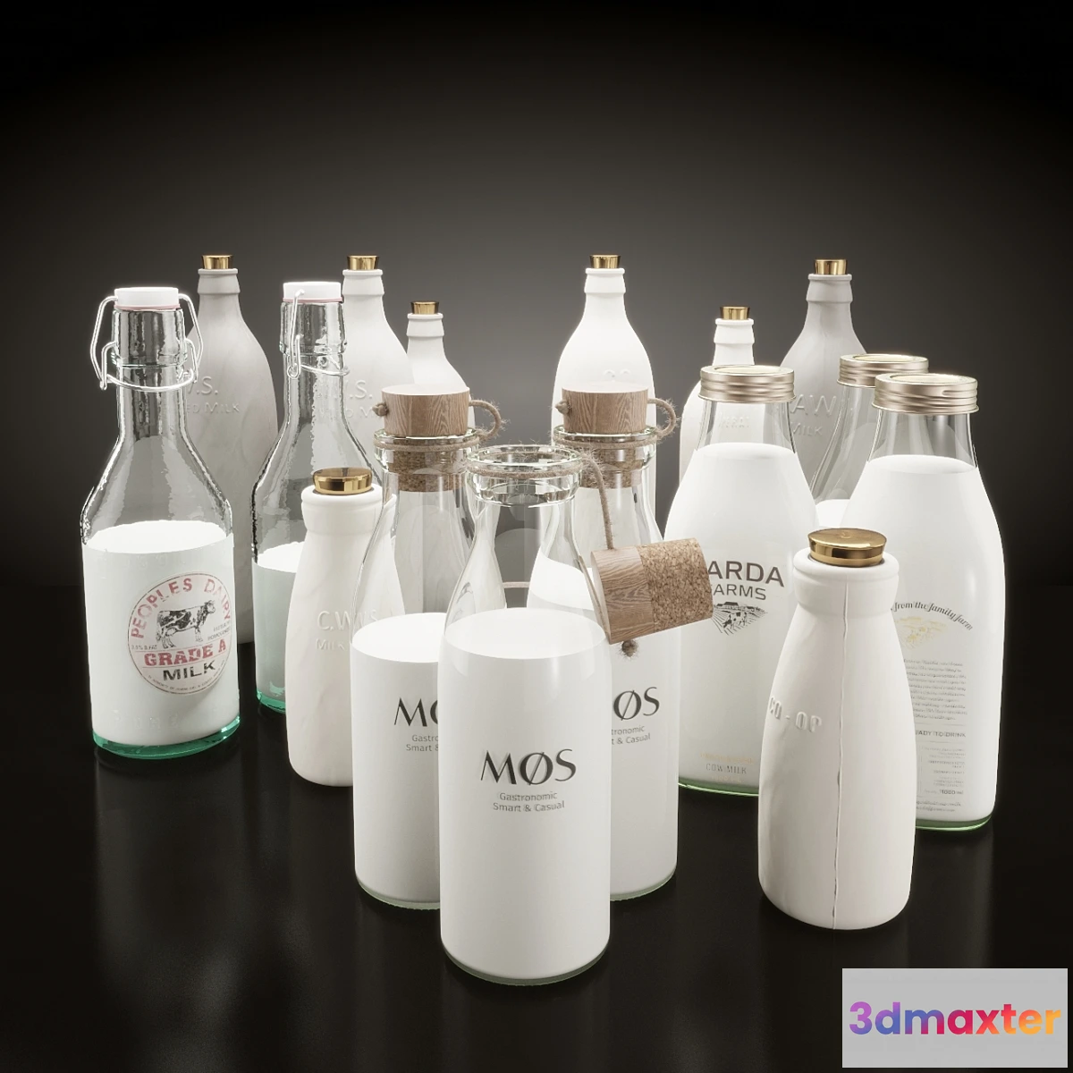 897336 - Milk bottles set - No.3
