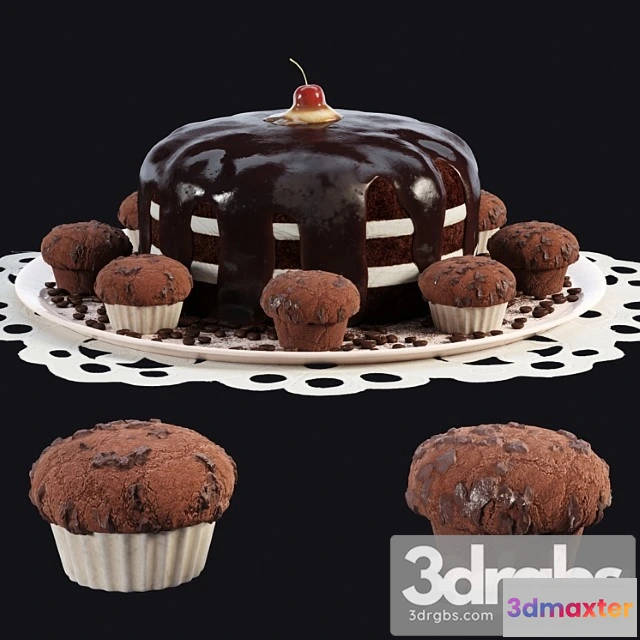 977224 - Chocolate cake and muffins