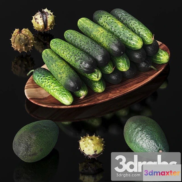 977278 - Cucumbers Chestnuts And Avocados