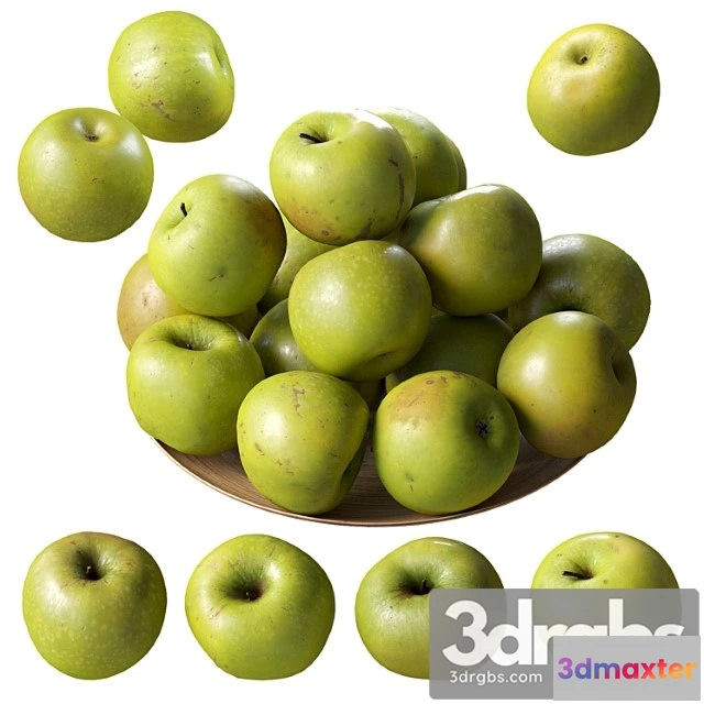 977416 - Granny Smith Apples. 4 Models