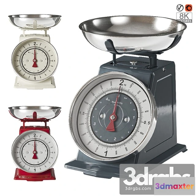 1043064 - Kitchen appliance. retro-style scales.