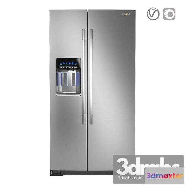 1043262 - Side-by-side refrigerator whirlpool wrsa88fihz