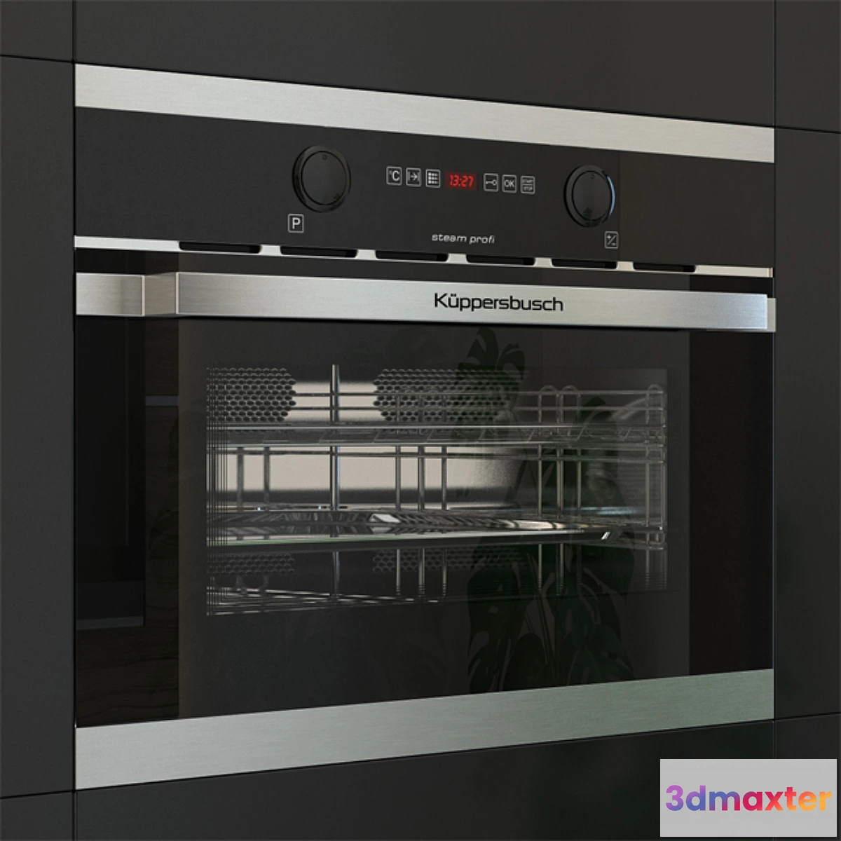 1275440 - Kuppersbusch EDG6260 Steamers Black 3D Max