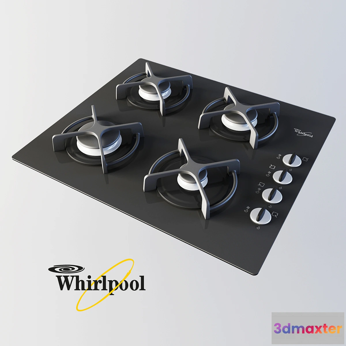 1280012 - Whirlpool Cooktop 3D Max