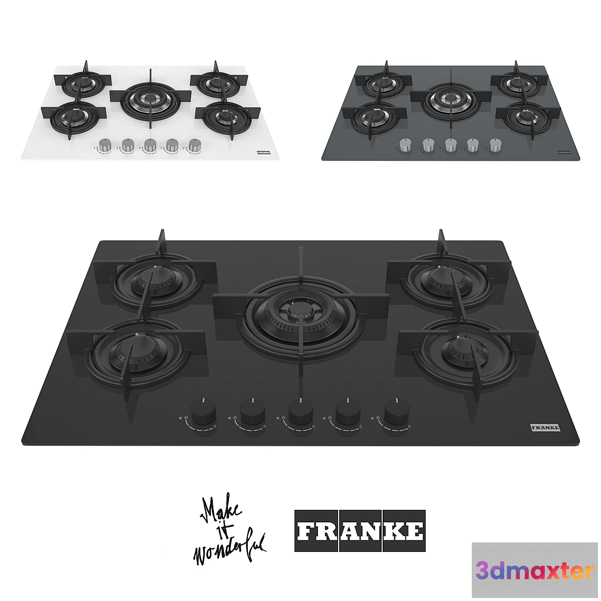 1287412 - Franke New Crystal FHCR 755 3D Max