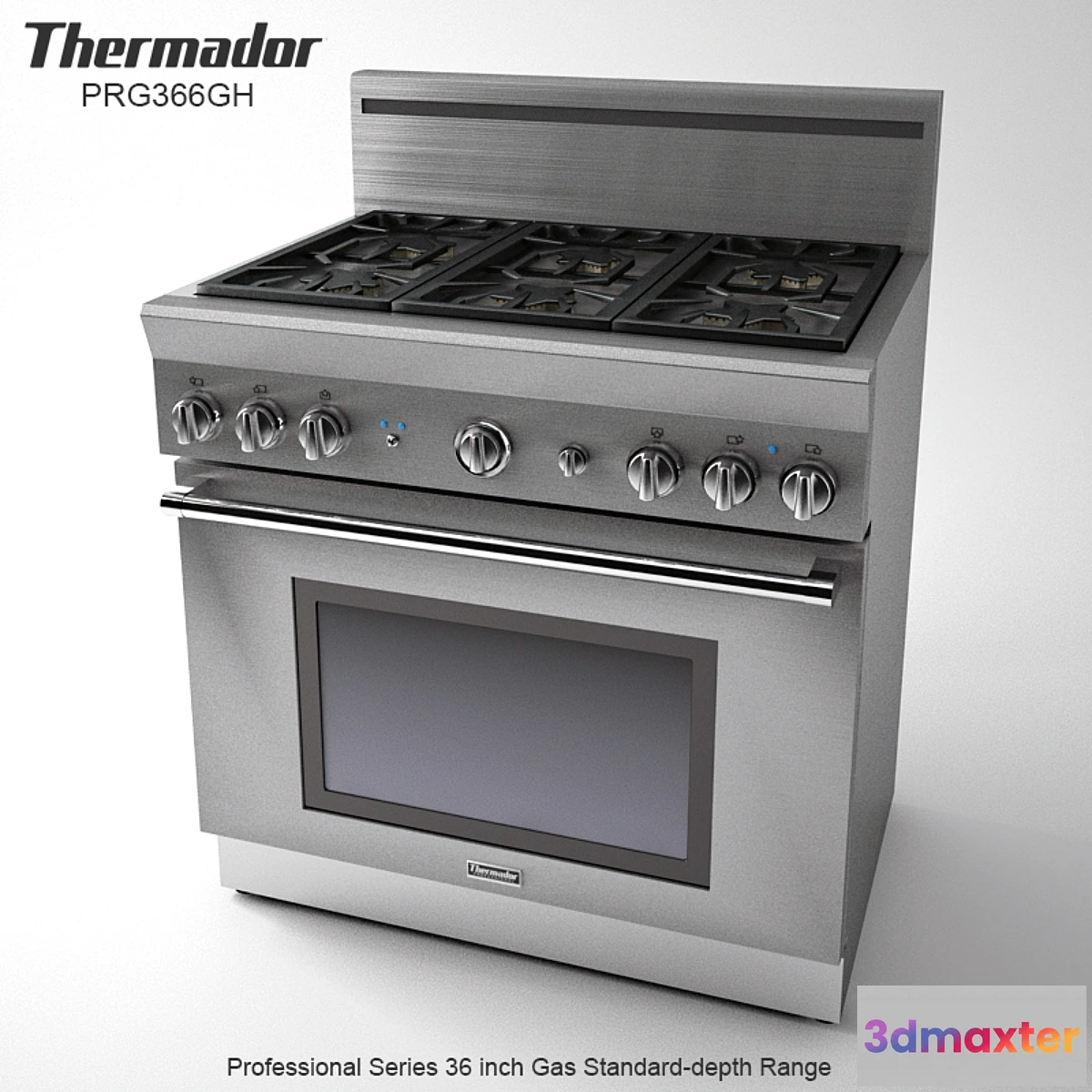 1289530 - Thermador range PRD366GHU 3D Max