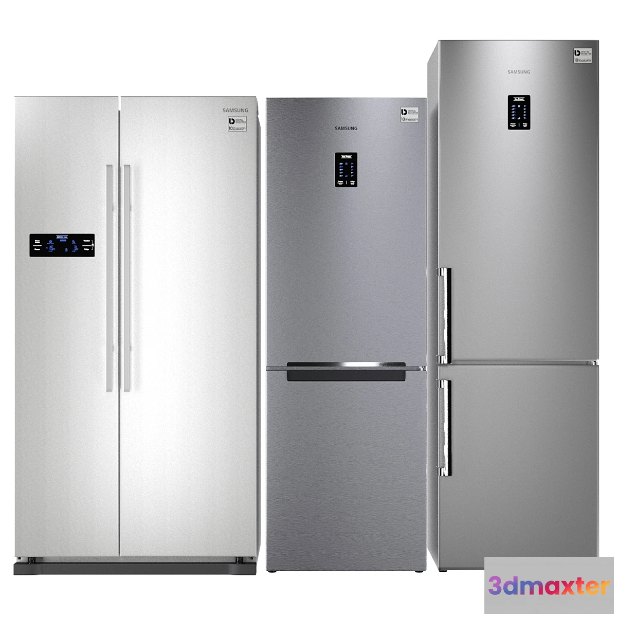 1307425 - Samsung refrigerator set 3D Max