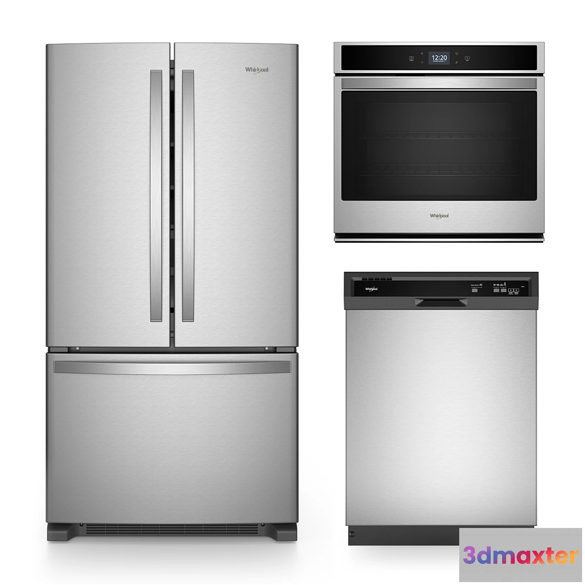 1310776 - Kitchen Appliances Whirlpool Set 2 3D Max