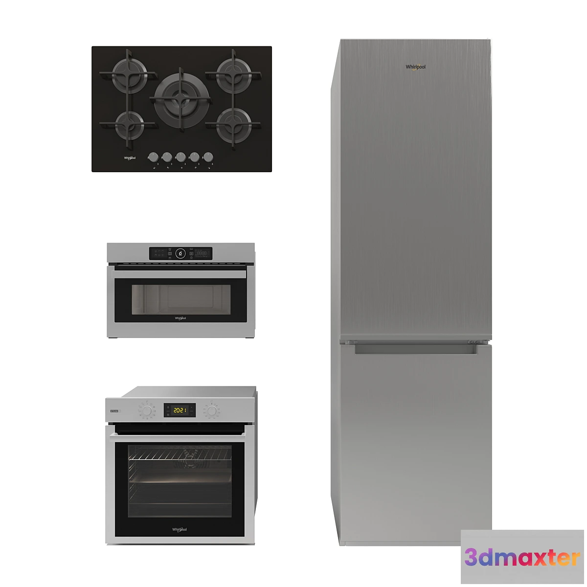 1314997 - Whirlpool  Kitchen appliances Whirlpool set - No.2 3D Max