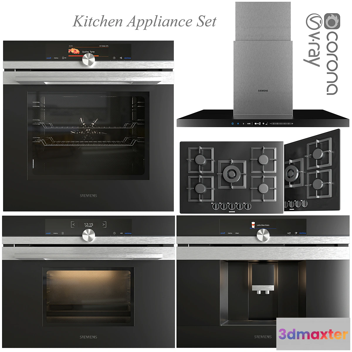 1326805 - Siemens Kitchen Appliance Set 3D Max