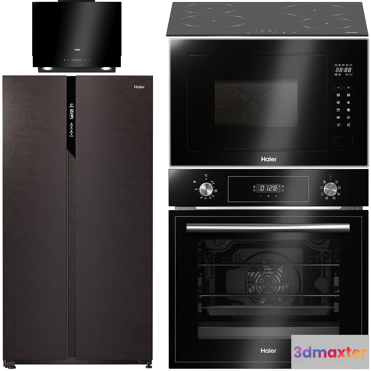 1330537 - Haier kitchen appliances set 1 3D Max