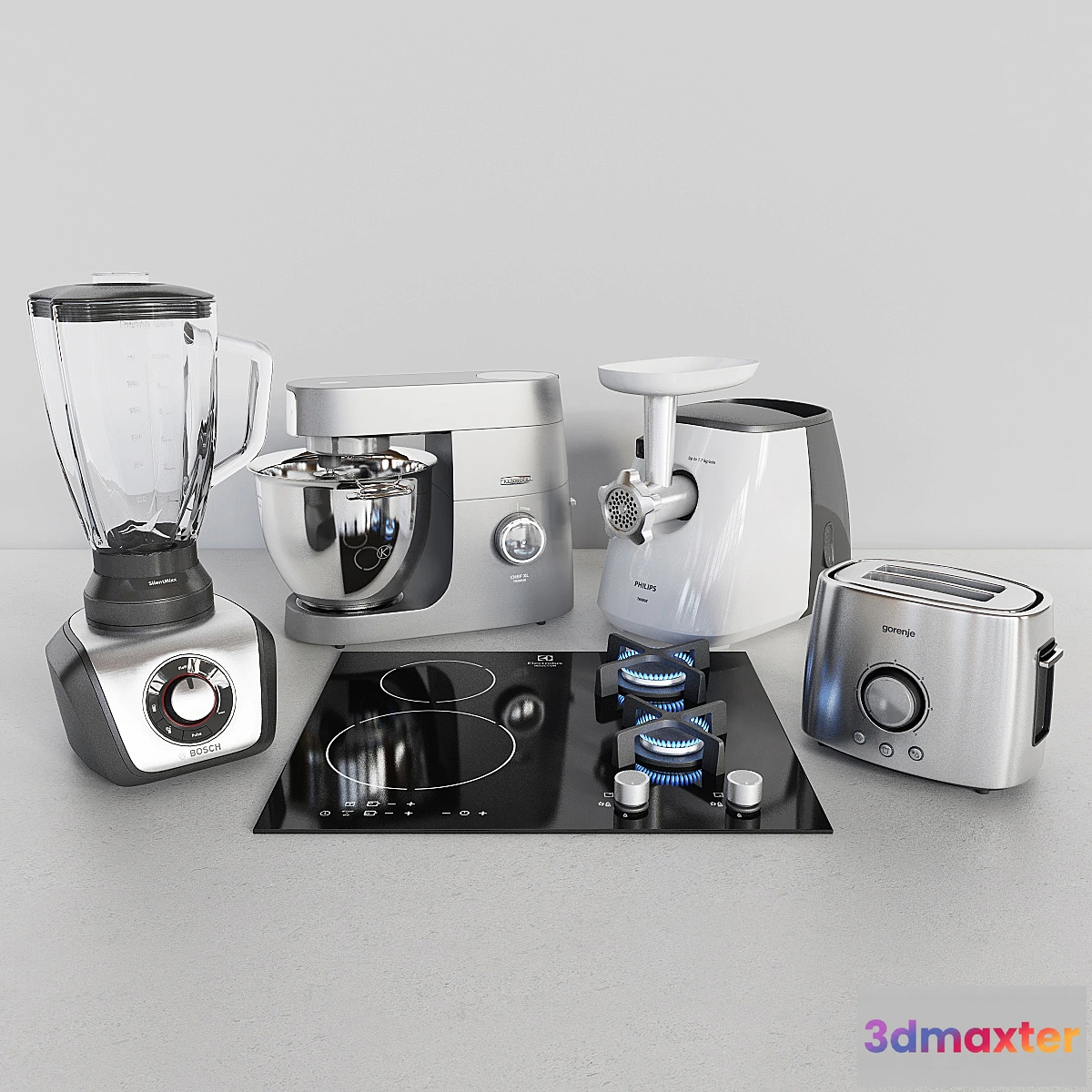 1334090 - Kitchen Electronics set - No.2 3D Max