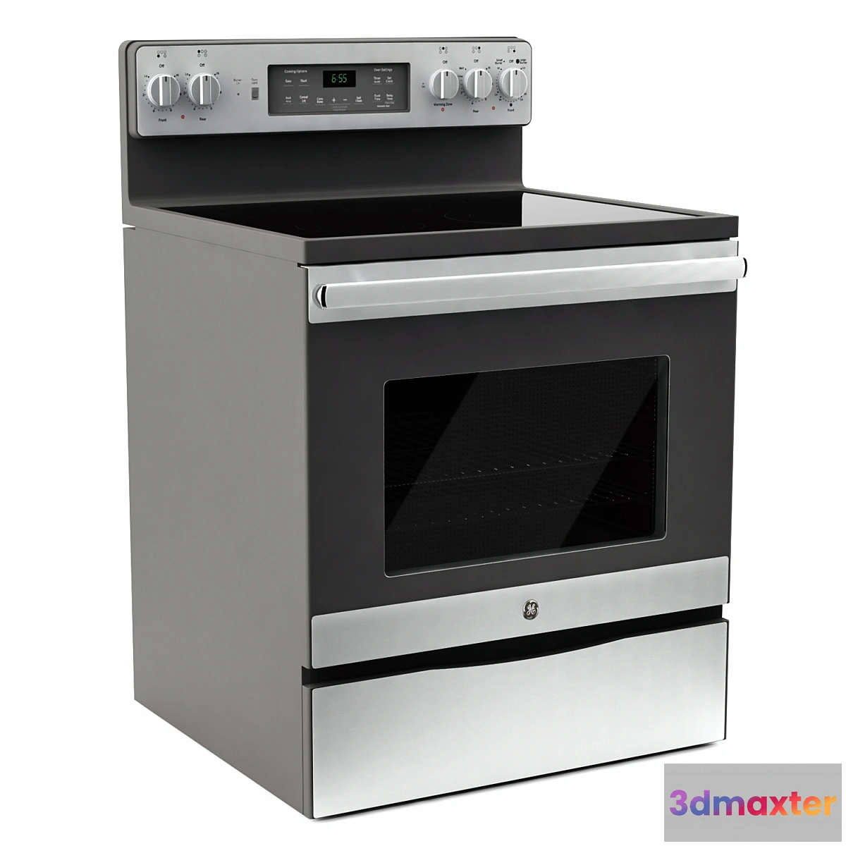 1335526 - GE Free-Standing Electric Cooker JB655SKSS 3D Max