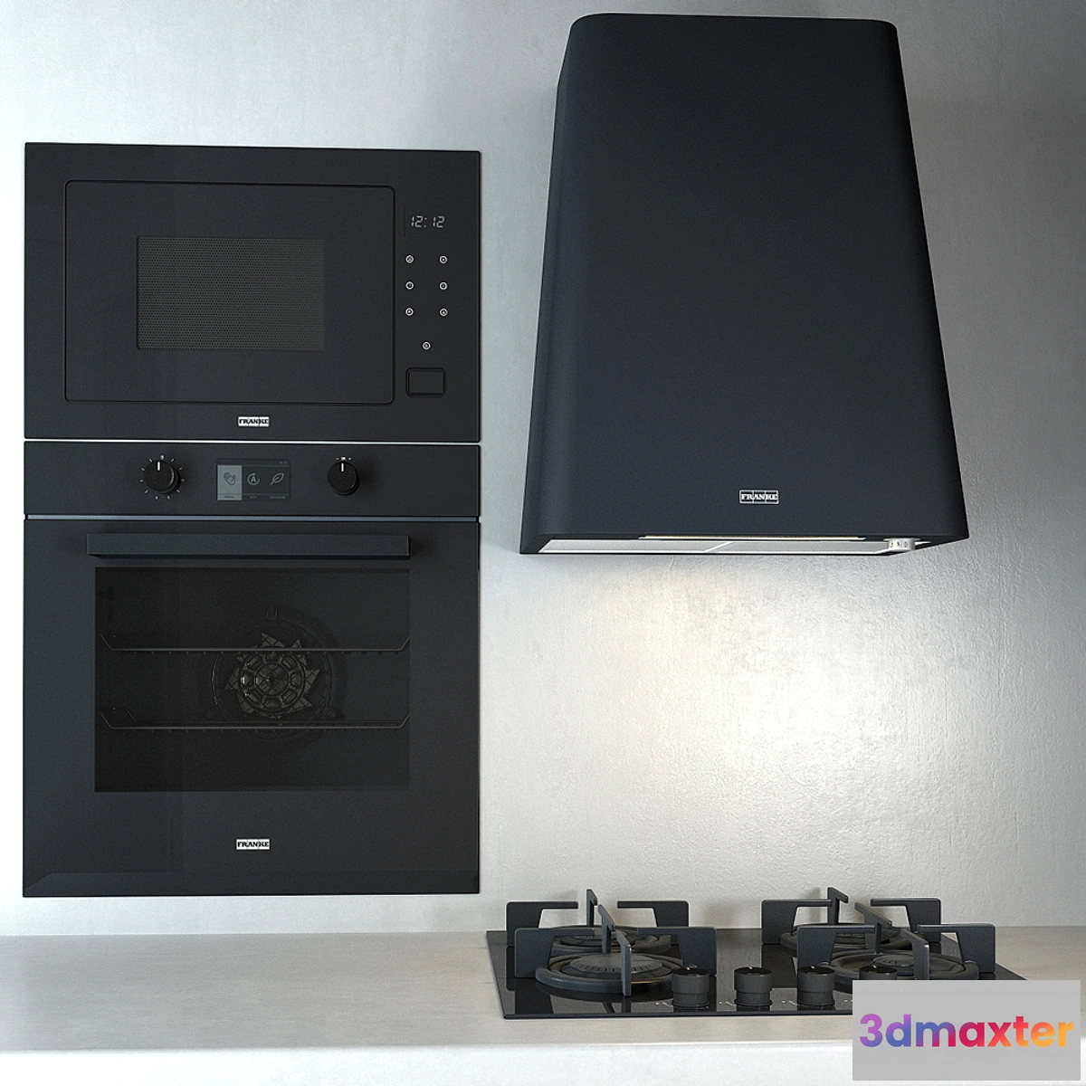 1339204 - Kitchen appliances Franke “Crystal” (black) 3D Max