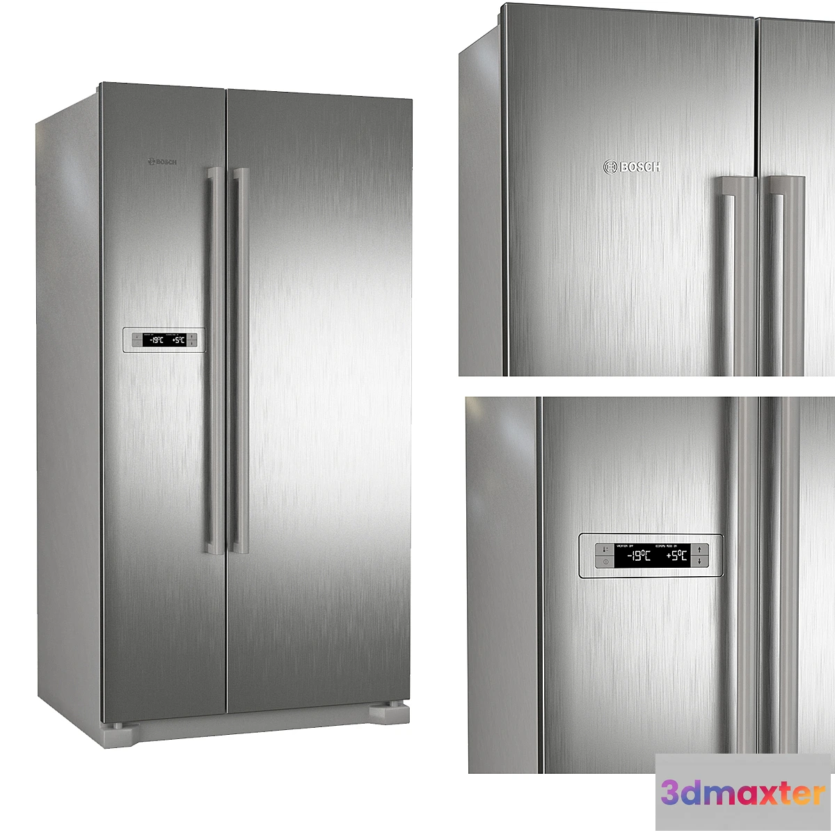 1342053 - Bosch KAN90VI20R refrigerator 3D Max