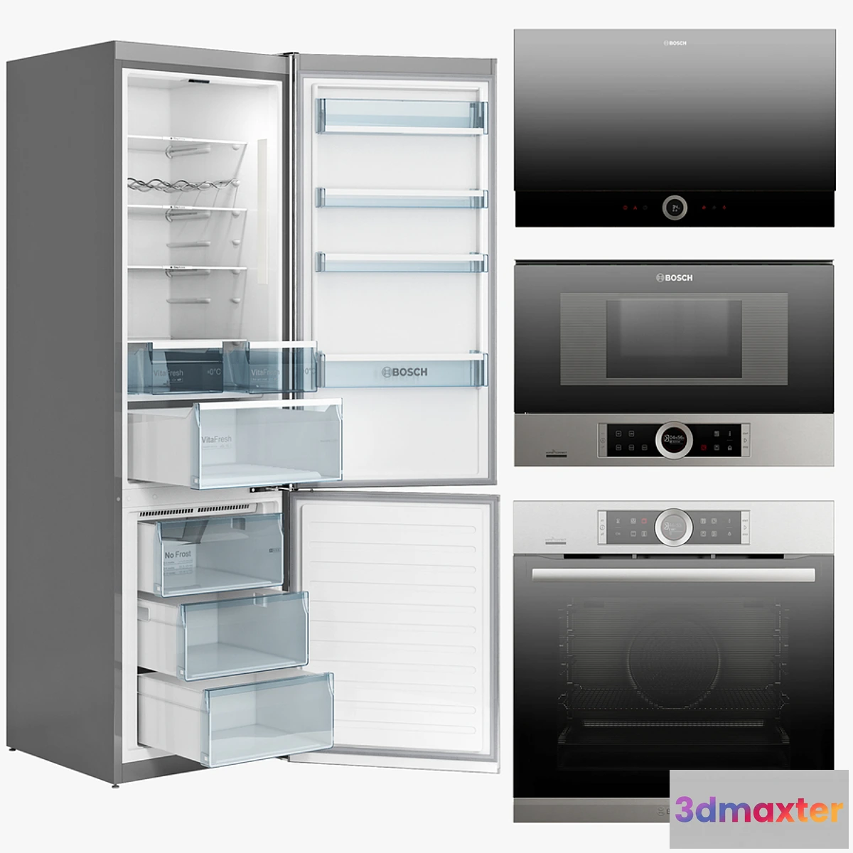 1344304 - BOSCH series 8 equipment set 3D Max