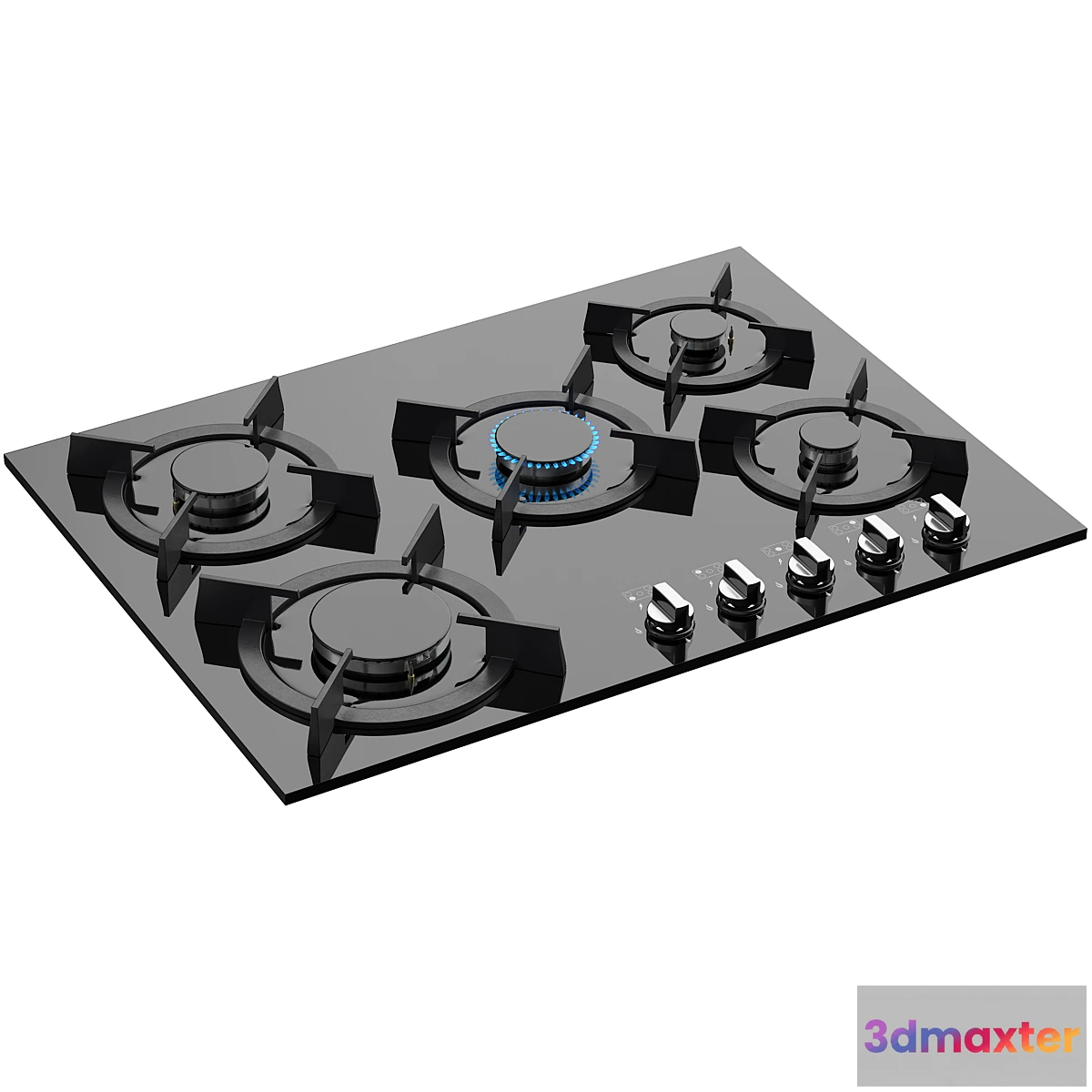 1357837 - Steel Alborz G5701 Cooktop 3D Max