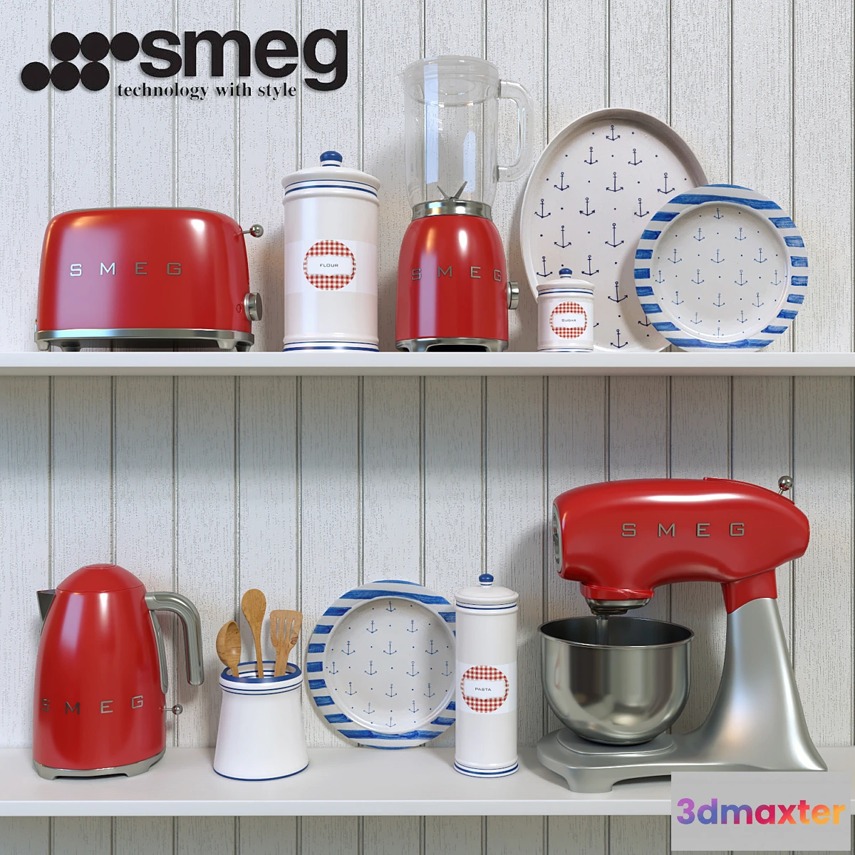 1397038 - SMEG kitchen appliances 3D Max
