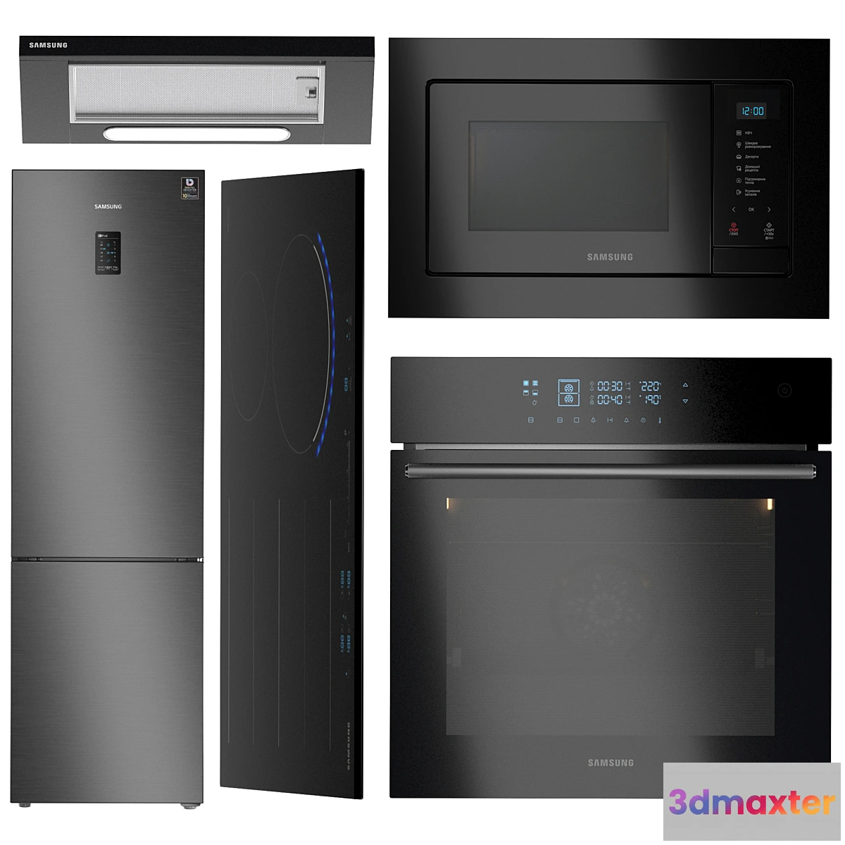 1397574 - Samsung kitchen appliances set 7 3D Max