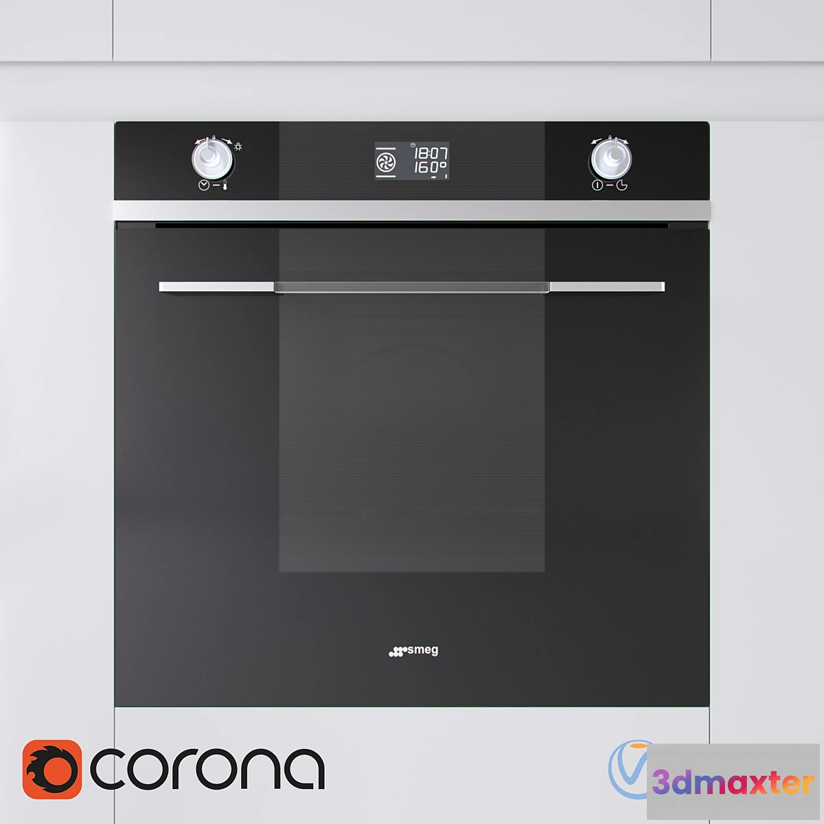 1402384 - Oven Smeg SF122N 3D Max