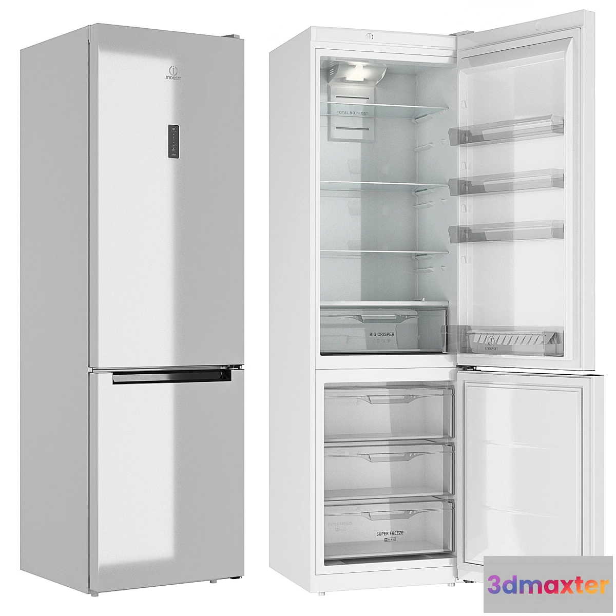 1402652 - Indesit DF 5200 W refrigerator openable 3D Max