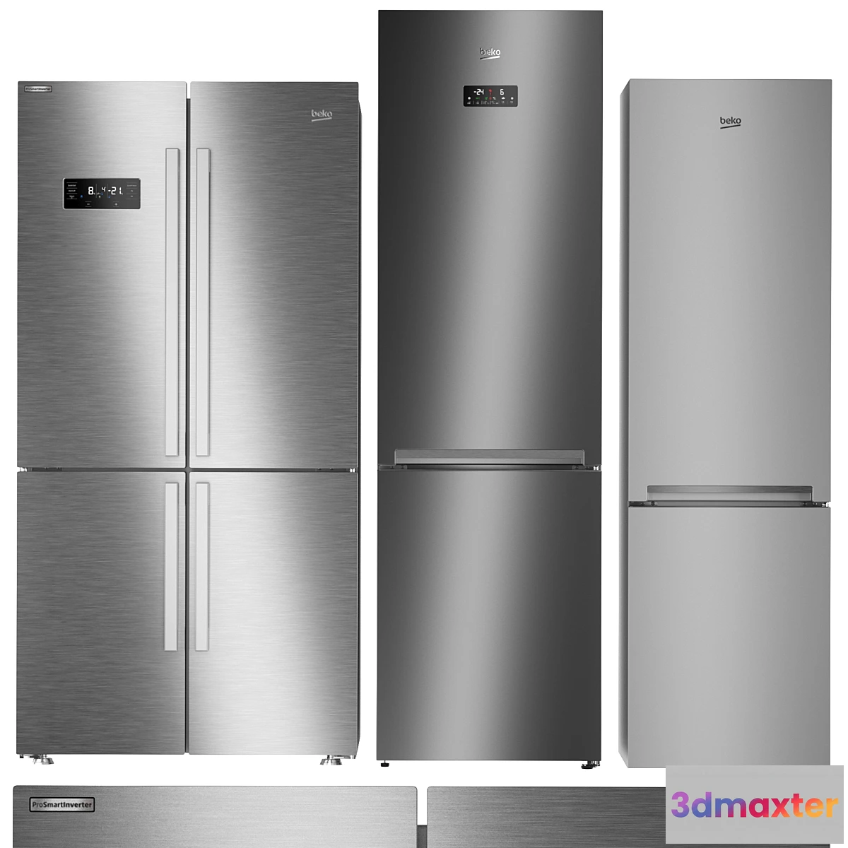 1406408 - Refrigerator set Beko 1 3D Max