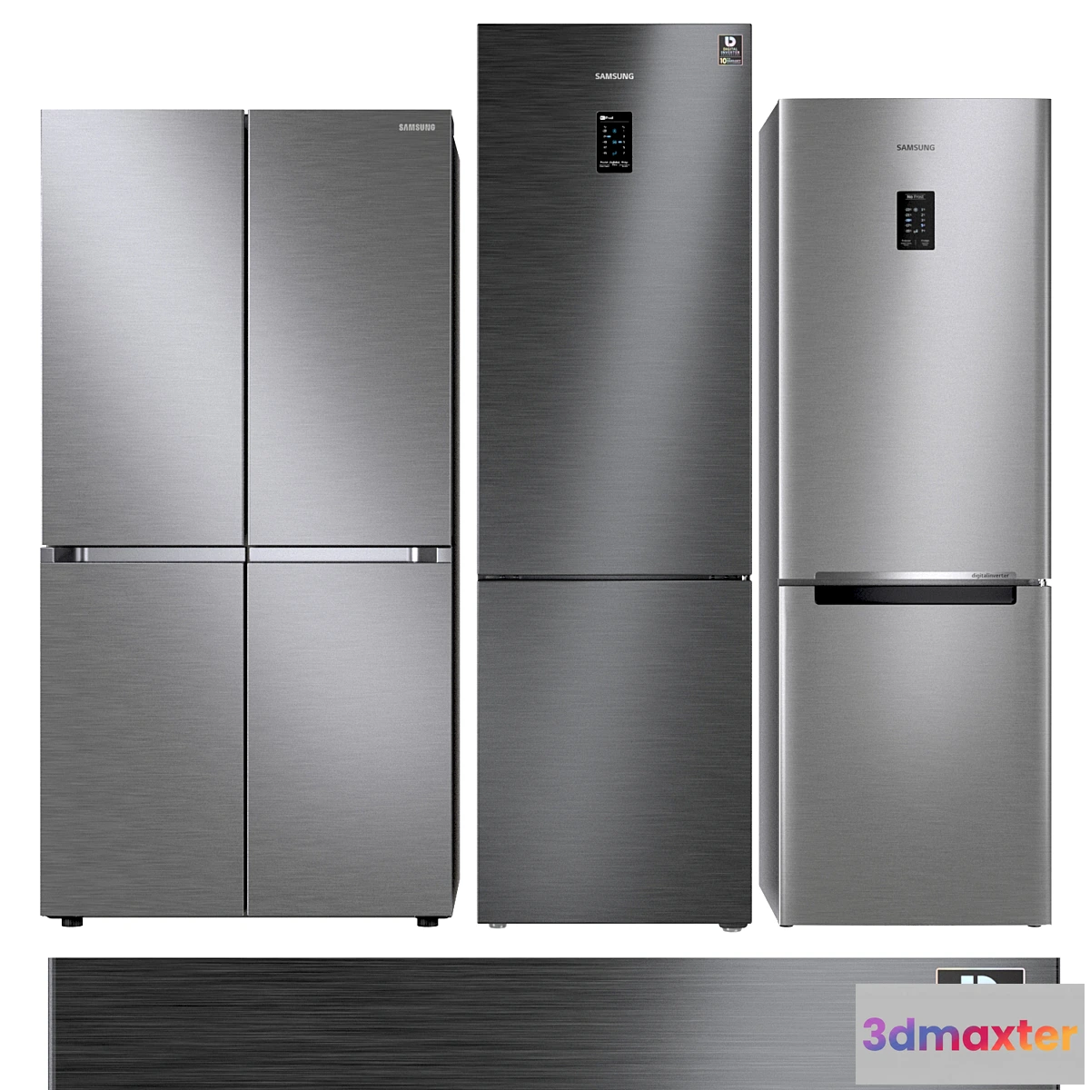 1407206 - Samsung refrigerator set 8 3D Max