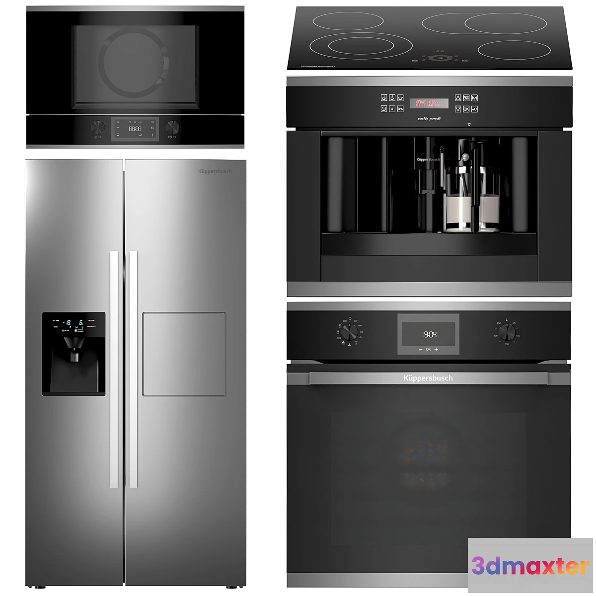 1408142 - Kitchen appliances set Kuppersbusch 4 3D Max