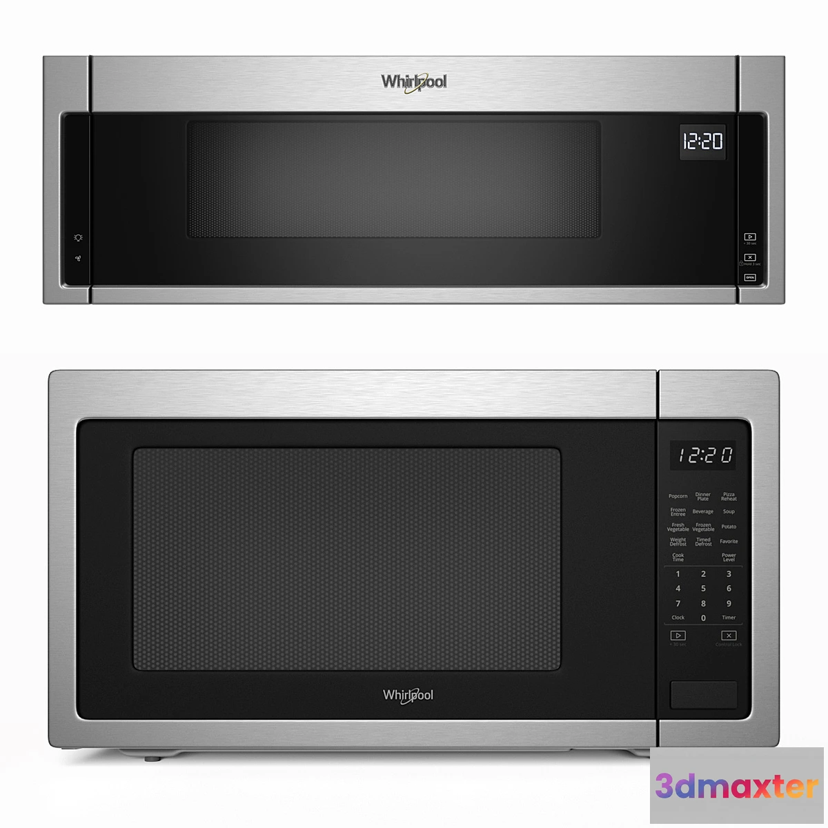1408886 - Whirlpool kitchen microwaves 3D Max