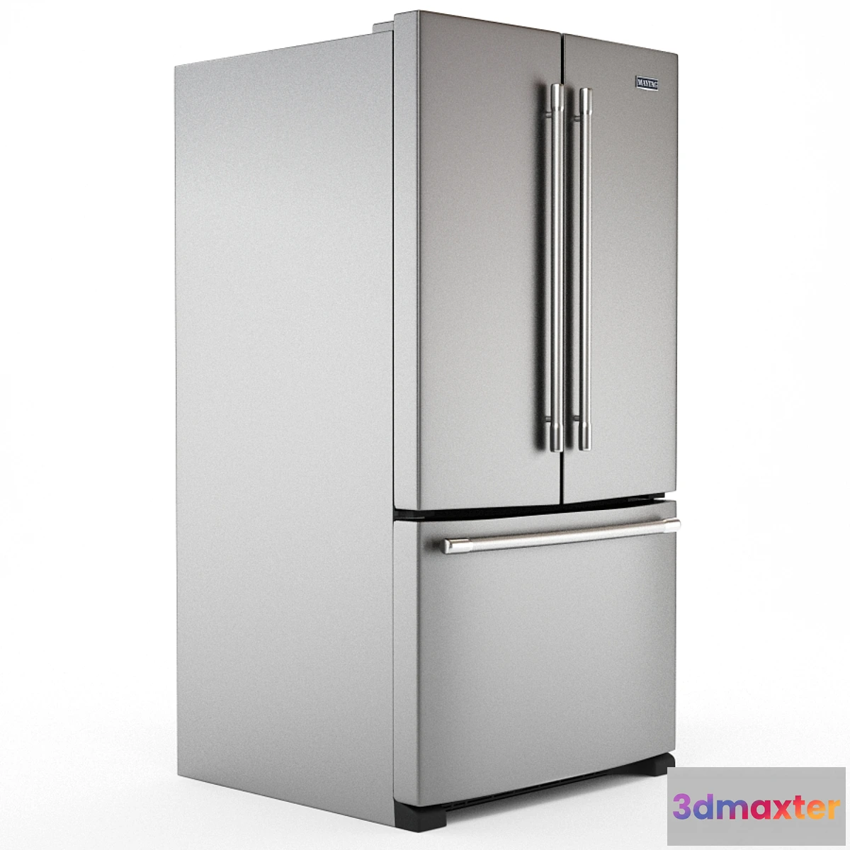 1410150 - KitchenAid 25.2 cu. ft. French Door Refrigerator in Stainless Steel 3D Max