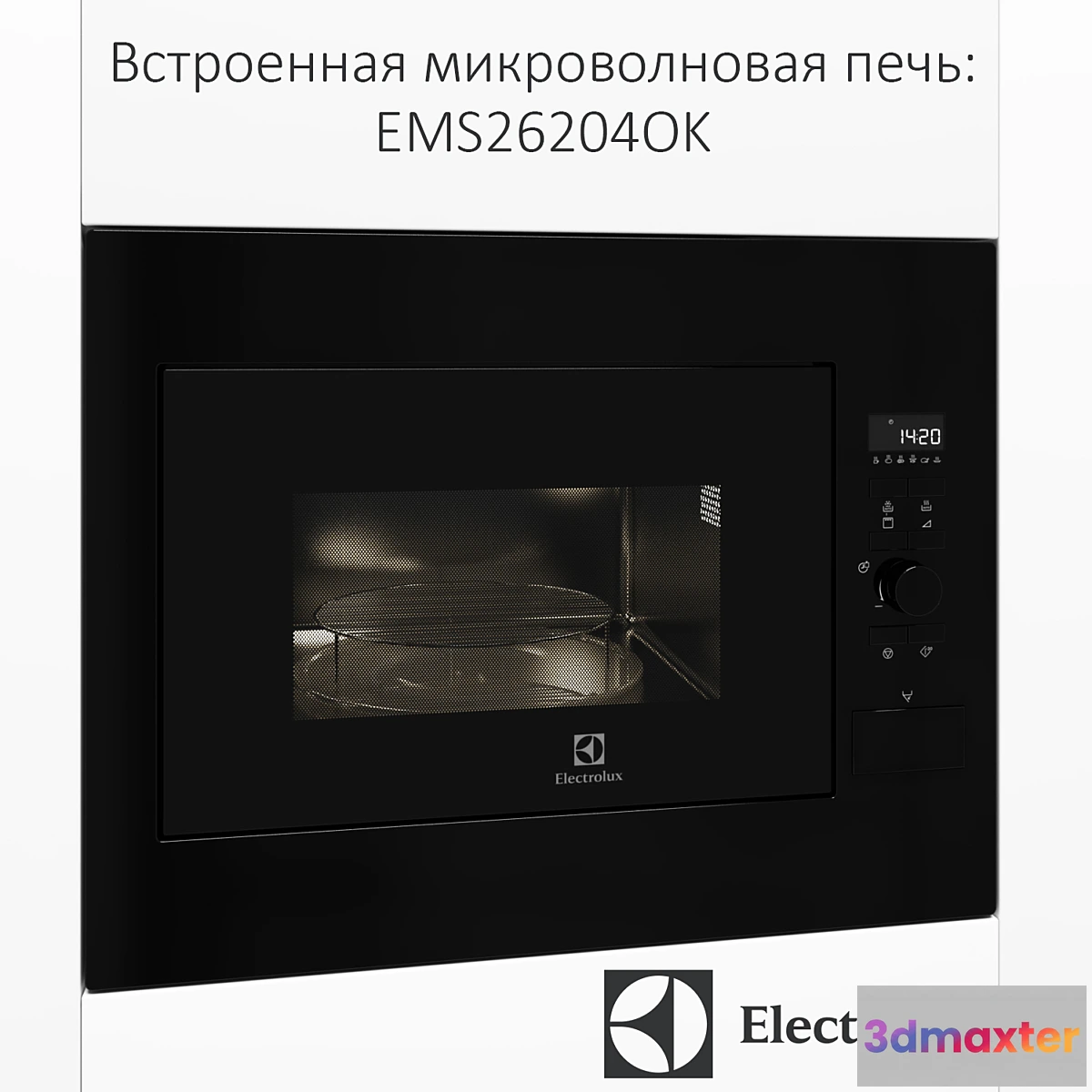 1410588 - Built-in microwave Electrolux EMS26204OK 3D Max