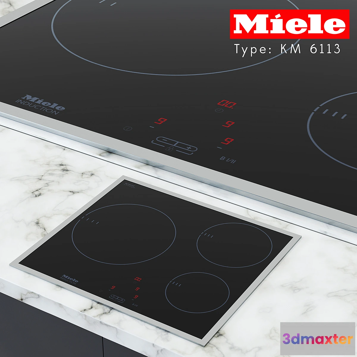 1410724 - Miele Induction cooktop KM 6113 3D Max