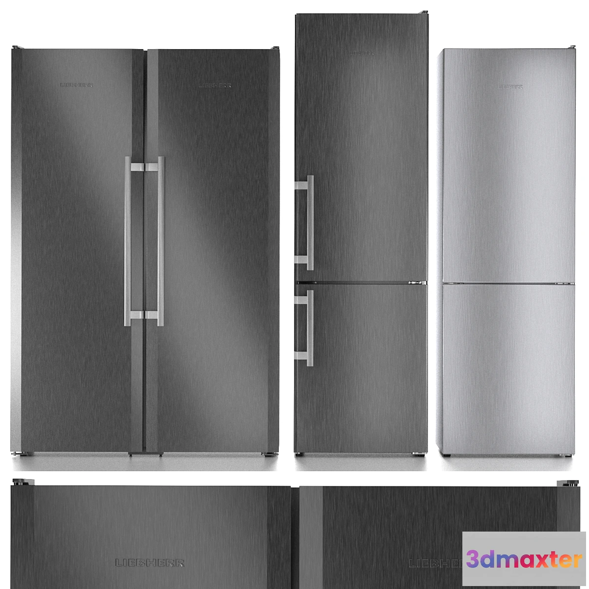 1416024 - Refrigerator set Liebherr 4 3D Max