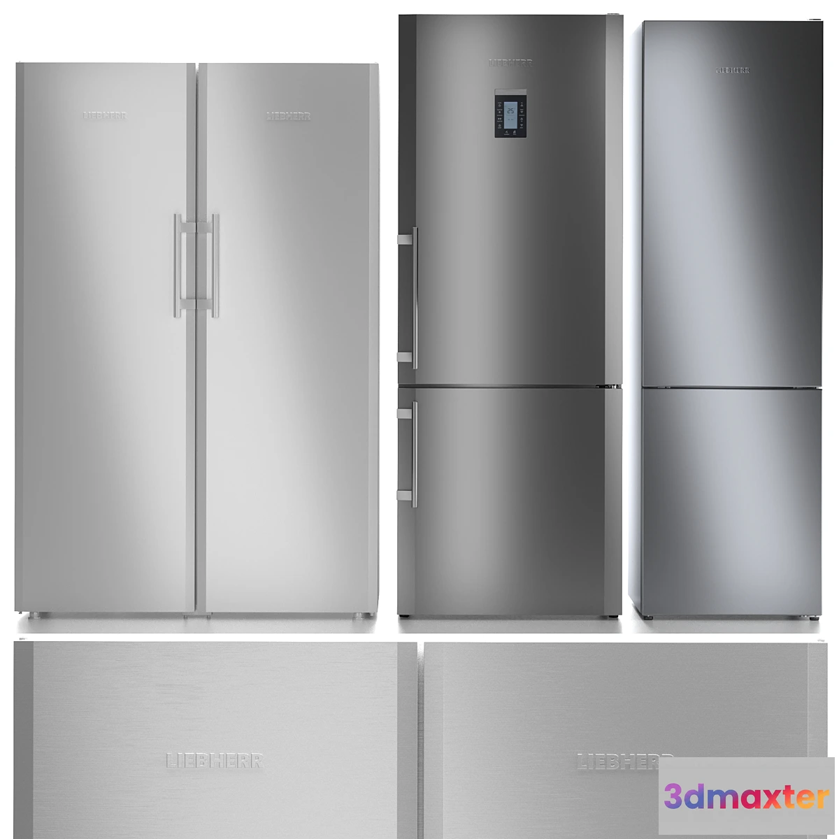 1416808 - Refrigerator set LIEBHERR 3 3D Max