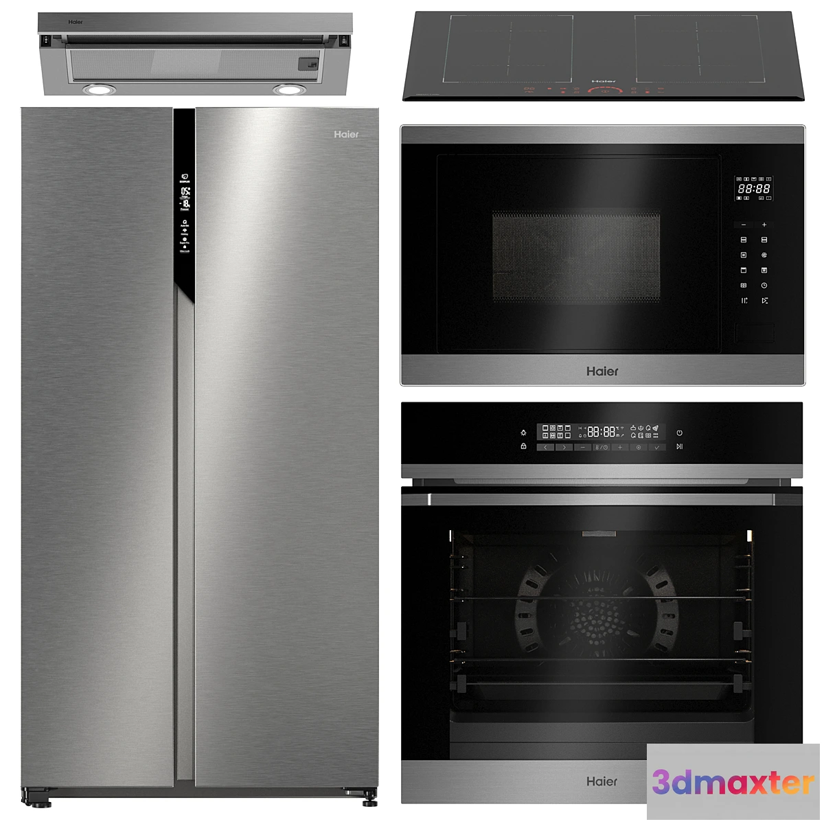 1417004 - Set of kitchen appliances Haier 2 3D Max