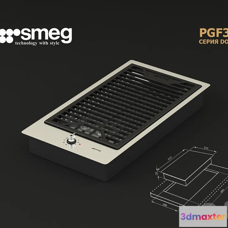 1417732 - Smeg PGF30B 3D Max