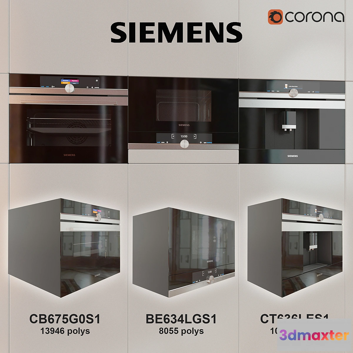 1420780 - Siemens kitchen set 3D Max