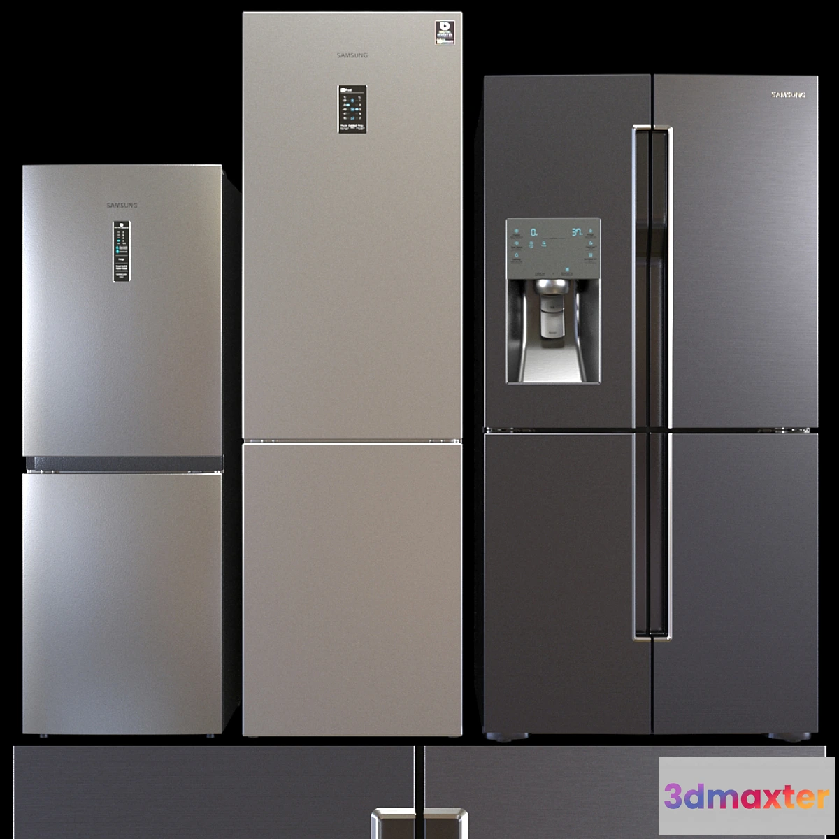 1421824 - Set refrigerator Samsung 3D Max
